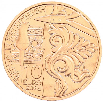 10 евро 2025 года Австрия «Трахт — Ледерхозен»
