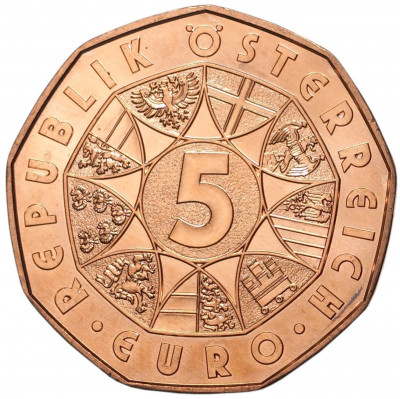 5 евро 2019 года Австрия «Пасхальный заяц»