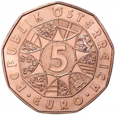 5 евро 2020 года Австрия «Друзья на всю жизнь — Лошади»