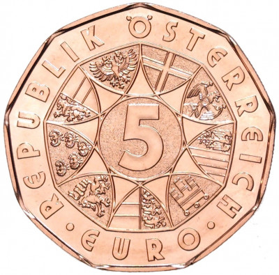 5 евро 2022 года Австрия «Австрия — Демократическая республика»