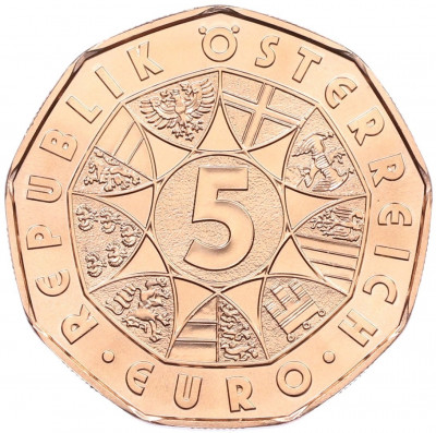 5 евро 2025 года Австрия «Празднование нового начала — Нарцисс»