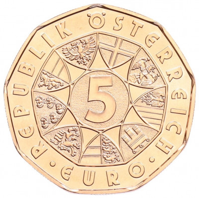 5 евро 2026 года Австрия «Прыжок в счастье»