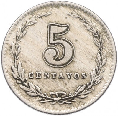 5 сентаво 1919 года Аргентина