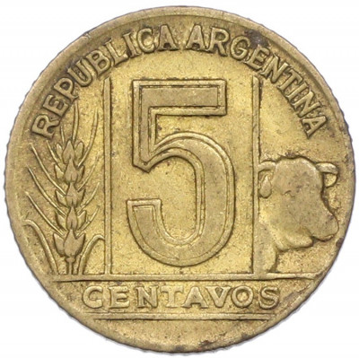 5 сентаво 1949 года Аргентина