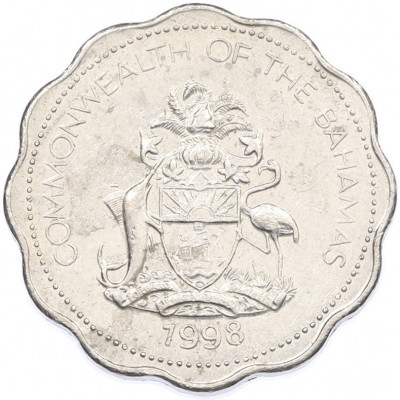 10 центов 1998 года Багамские острова