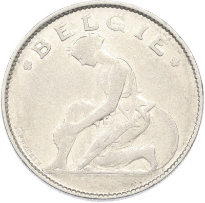 1 франк 1922 года Бельгия — Надпись на фламандском (BELGIE)