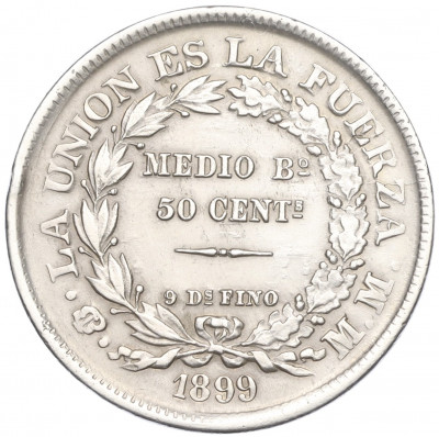 50 сентаво 1899 года Боливия