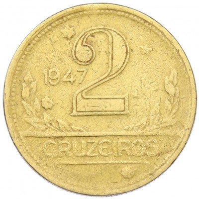 2 крузейро 1947 года Бразилия