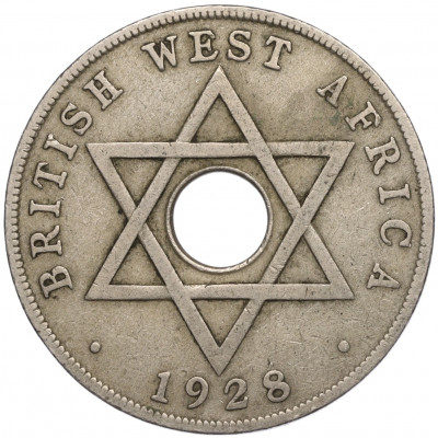 1 пенни 1928 года Британская Западная Африка