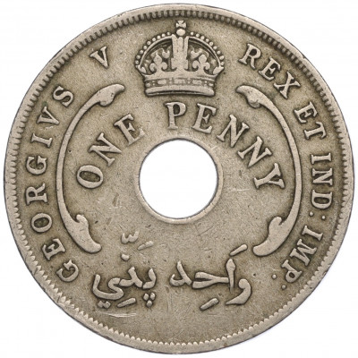 1 пенни 1928 года Британская Западная Африка