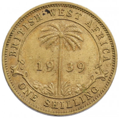 1 шиллинг 1939 года Британская Западная Африка