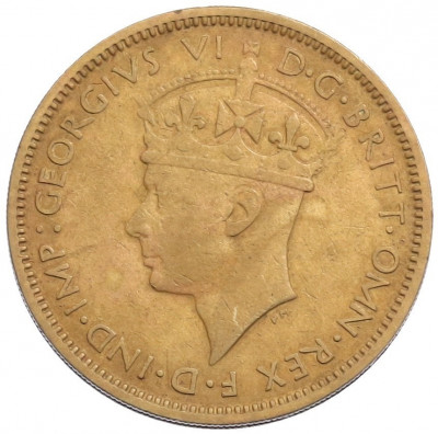 1 шиллинг 1945 года Н Британская Западная Африка