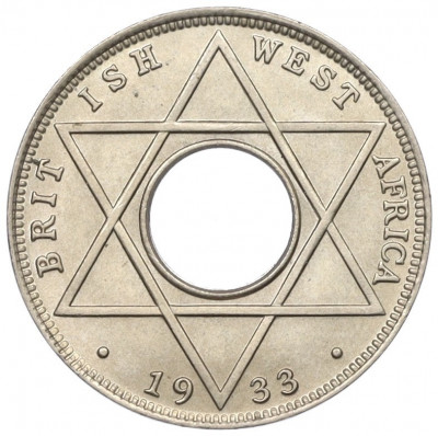 1/10 пенни 1933 года Британская Западная Африка