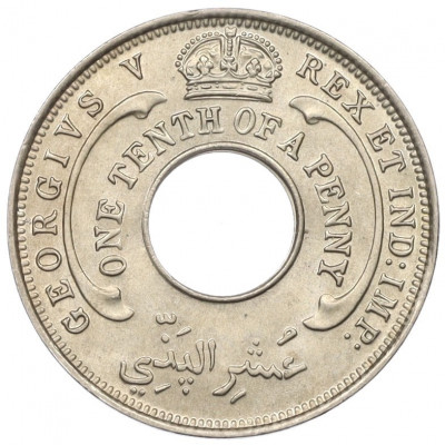 1/10 пенни 1933 года Британская Западная Африка