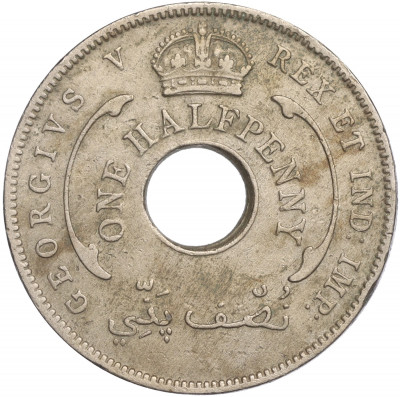 1/2 пении 1935 года Британская Западная Африка