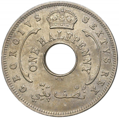 1/2 пенни 1949 года KN Британская Западная Африка