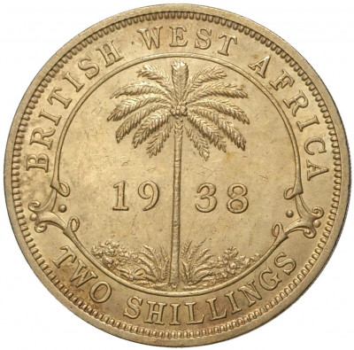 2 шиллинга 1938 года H Британская Западная Африка