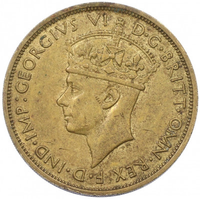 2 шиллинга 1942 года KN Британская Западная Африка