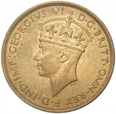 2 шиллинга 1942 года KN Британская Западная Африка