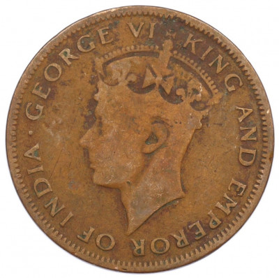 1 цент 1937 года Британский Гондурас