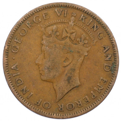 1 цент 1943 года Британский Гондурас