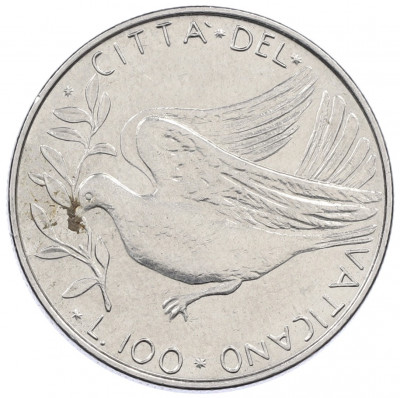 100 лир 1971 года Ватикан