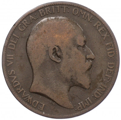 1 пенни 1902 года Великобритания