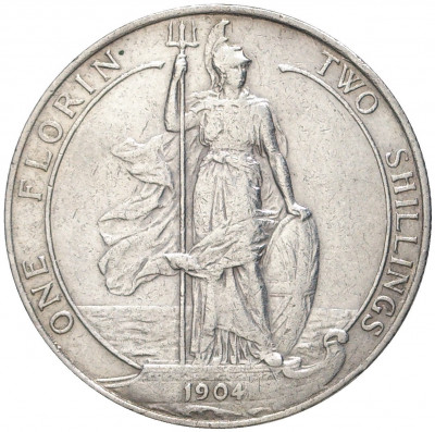 1 флорин (2 шиллинга) 1904 года Великобритания
