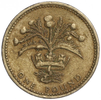 1 фунт 1984 года Великобритания