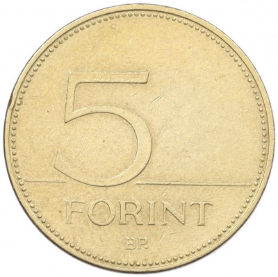 5 форинтов 2001 года Венгрия