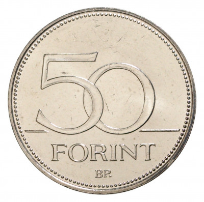 50 форинтов 2016 года Венгрия «70 лет форинту»