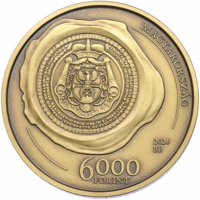 6000 форинтов 2026 года Венгрия «350-летие со дня рождения Франциска II Ракоци»