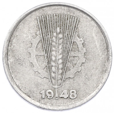 1 пфенниг 1948 года A Восточная Германия (ГДР)