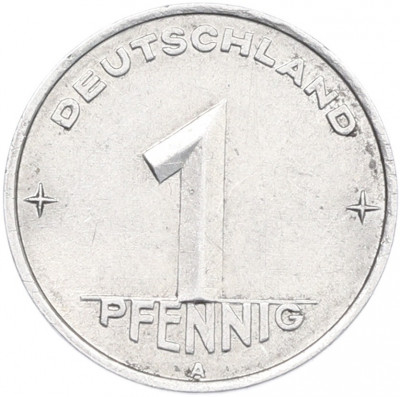 1 пфенниг 1952 года A Восточная Германия (ГДР)