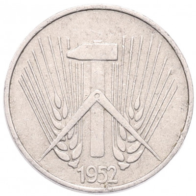 1 пфенниг 1952 года A Восточная Германия (ГДР)