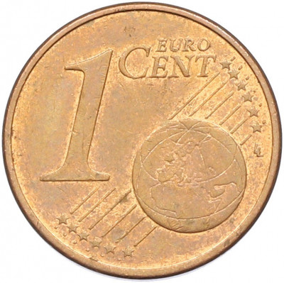 1 евроцент 2002 года D Германия
