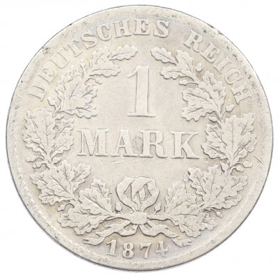 1 марка 1874 года F Германия