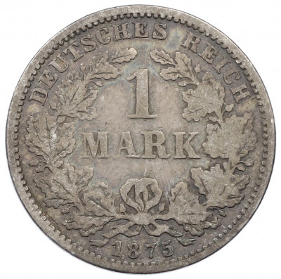 1 марка 1875 года F Германия