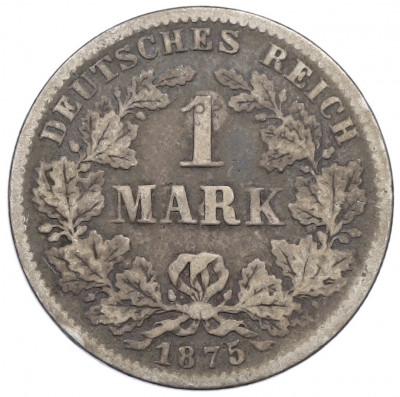 1 марка 1875 года G Германия