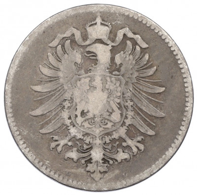 1 марка 1875 года G Германия