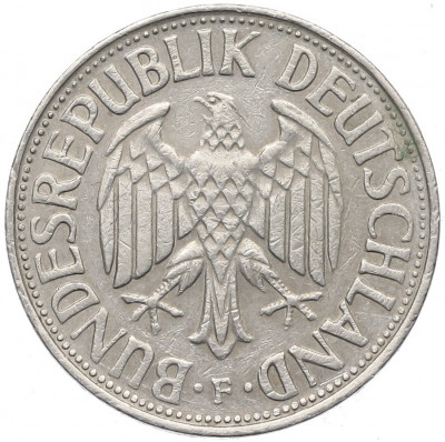 1 марка 1970 года F Западная Германия (ФРГ)