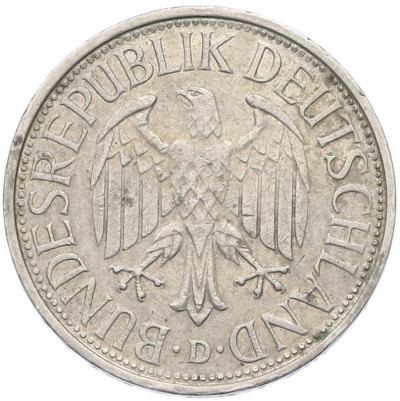 1 марка 1976 года D Западная Германия (ФРГ)