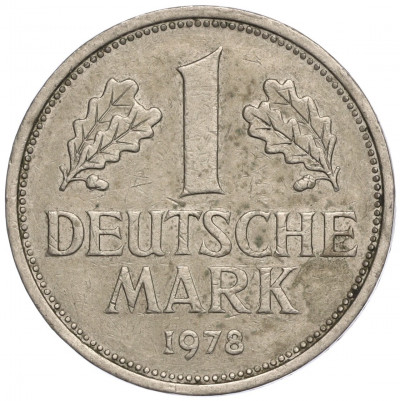 1 марка 1978 года D Западная Германия (ФРГ)
