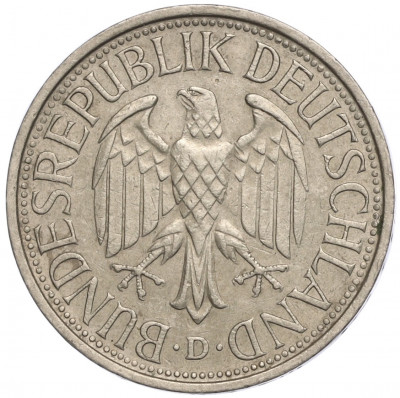 1 марка 1979 года D Западная Германия (ФРГ)
