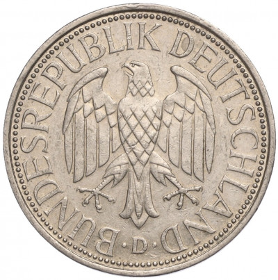 1 марка 1990 года D Западная Германия (ФРГ)