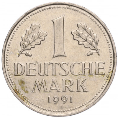 1 марка 1991 года D Германия