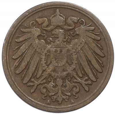 1 пфенниг 1911 года A Германия