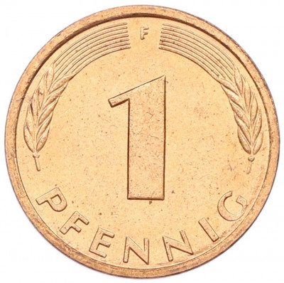 1 пфенниг 1991 года F Германия
