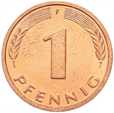 1 пфенниг 1998 года F Германия