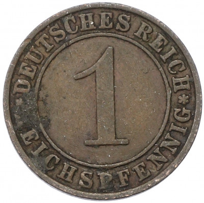 1 рейхспфенниг 1929 года A Германия